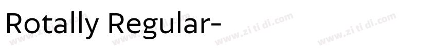 Rotally Regular字体转换